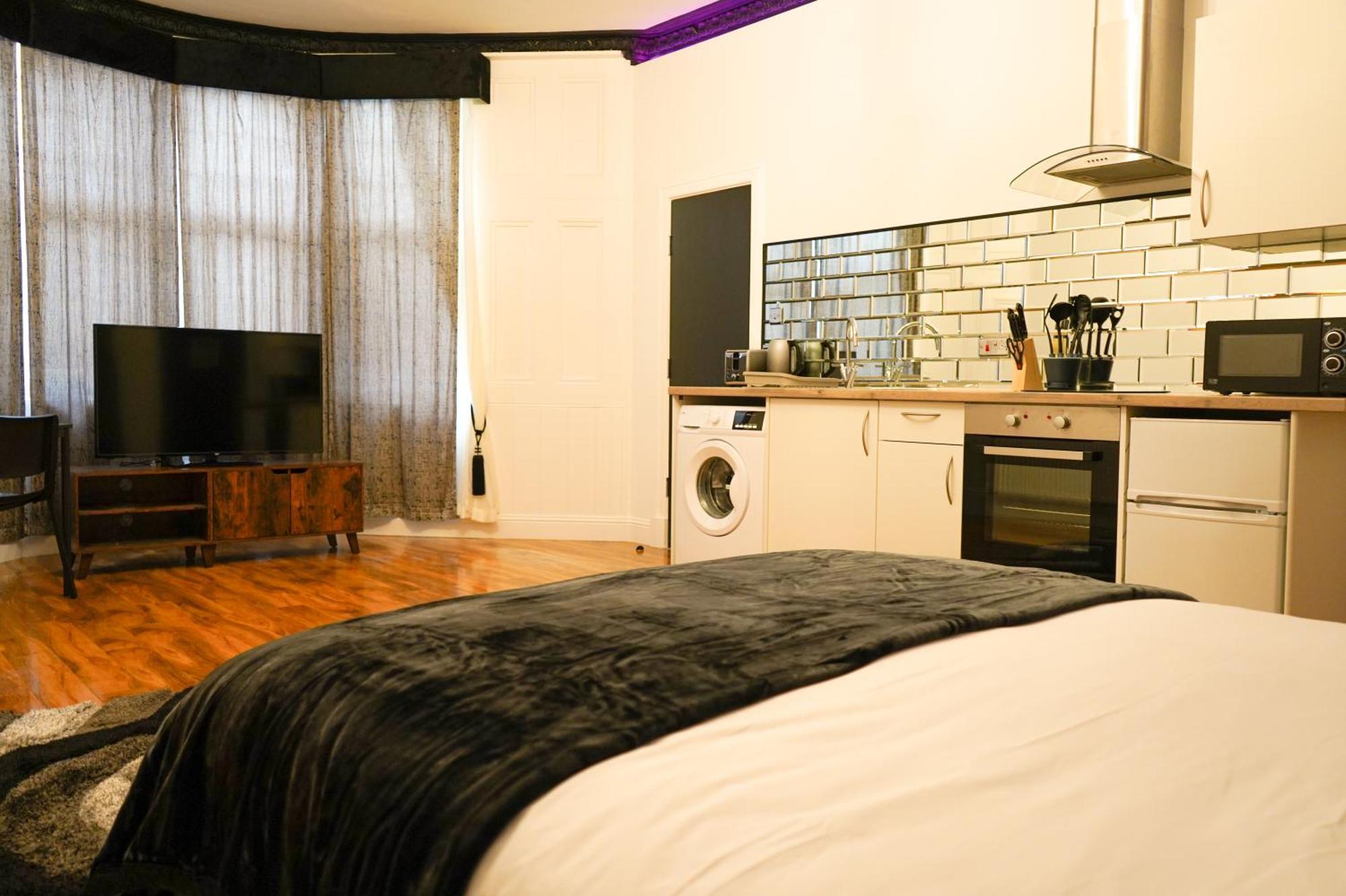 Novana Aparthotel Glasgow Kamer foto